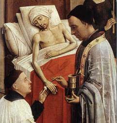 Detail of Roger van der Weyden The Seven Sacraments